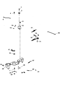 Kohler Ch640-3053 Engine Controls Diagram and Parts List for 465 4X4-1G202Z-1G313Z-37BCD010 Cub Cadet Lawn Tractor Accessories